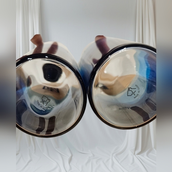 Eco-friendly Glass Reusable Water Bottle Corona in Ombré Blue​​​​ - Picture 2 of 3